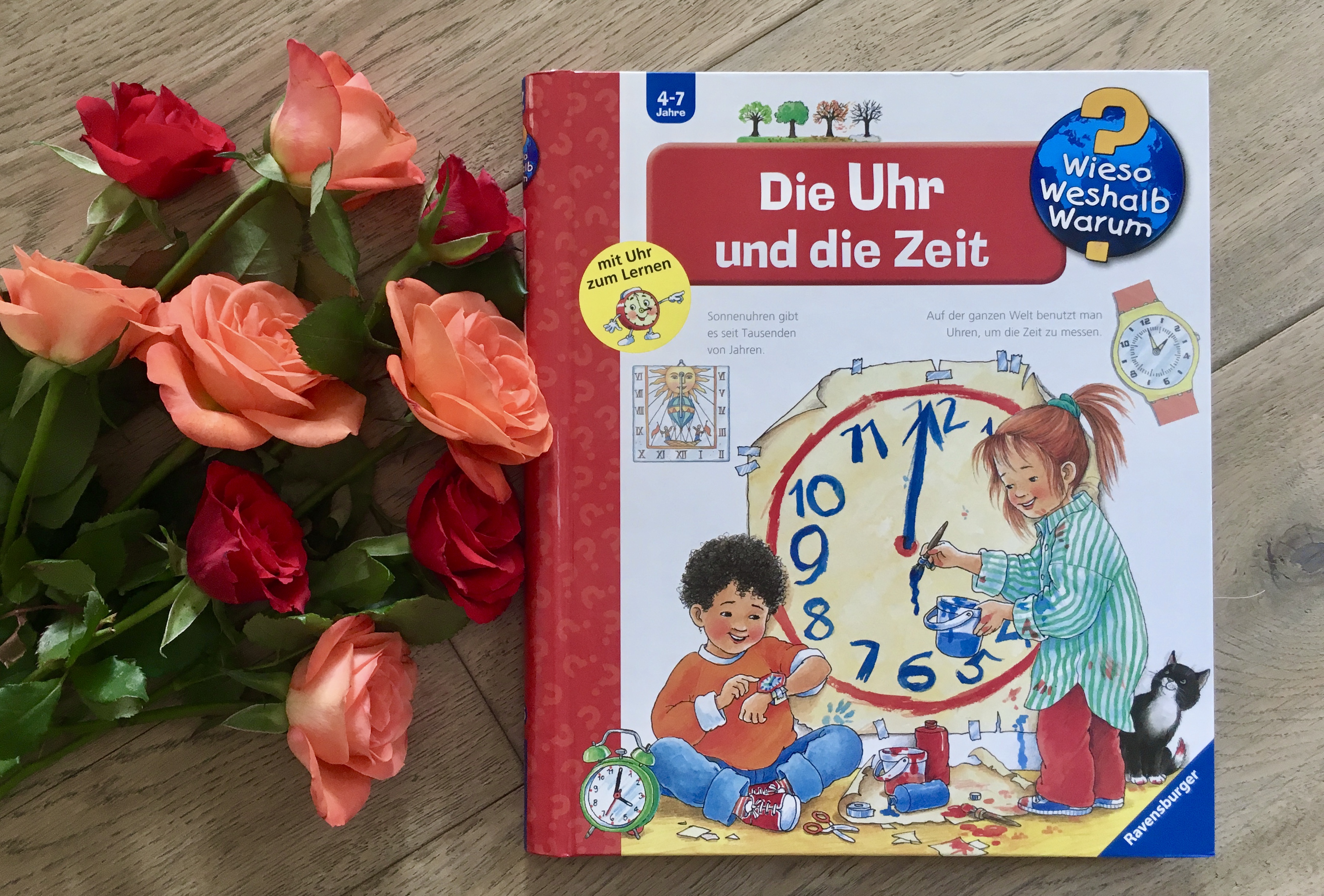 Die Uhr und die Zeit aus der Reihe Wieso? Weshalb? Warum?
von Angela Weinhold (Text und Illustration)