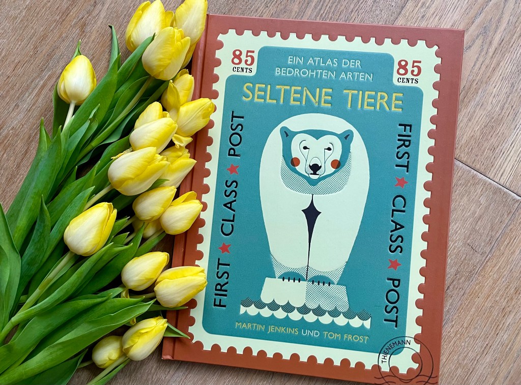 Seltene Tiere: Ein Atlas der bedrohten Arten von Martin Jenkins (Text) und Tom Frost (Illustrationen)